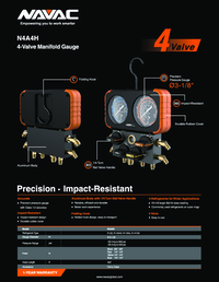 Thumbnail of document Data Sheet - N4A4/H/B- 4 Valve Manifold Gauge